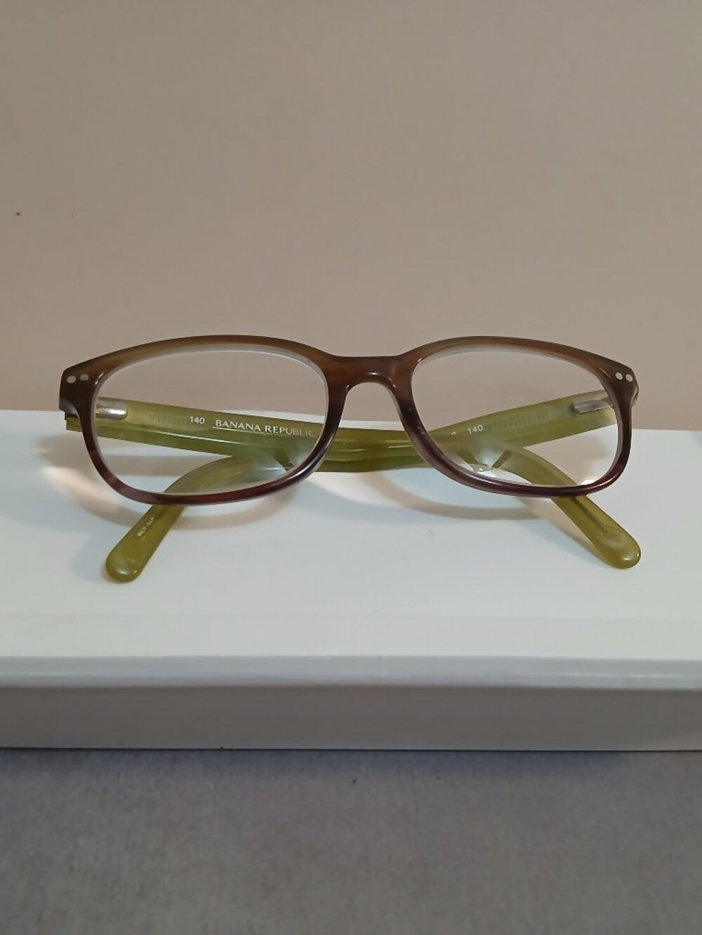 Banana Republic "Danica" DL 3 140 Eyeglass Frames Olive w/Purple Fade